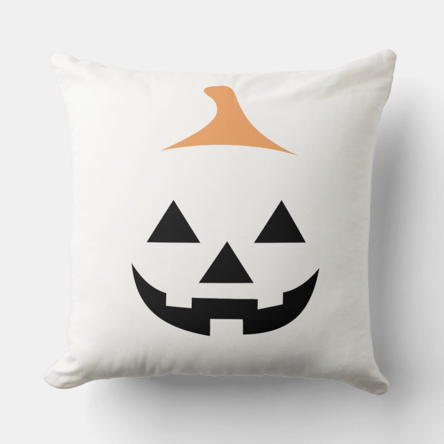 Cojín Decorativo Minimalist Scary Pumpkin (Anverso)