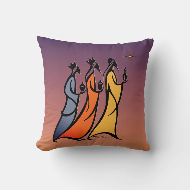 Cojín Decorativo Minimalist Three Wise Men (Anverso)