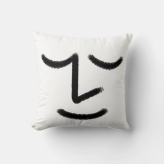 Cojín Decorativo Minimalist Zen Face Throw Pillow
