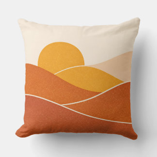 Cojín Decorativo Minimalista abstracción del desierto modernidad de