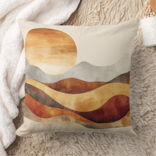 Cojín Decorativo Minimalista Boho Naturaleza - Tonos Cálidos de la