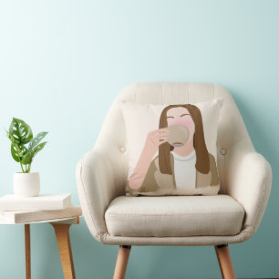 Cojín decorativo minimalista de Café Lover - Estét