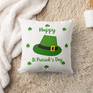 Cojín Decorativo Minimalista Feliz Día de San Patricio