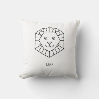 Cojín Decorativo Minimalista León Geométrico Cute Nombre Personaliz