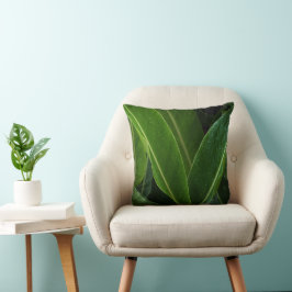 Cojín Decorativo Minimalista moderno naturaleza - Hoja Verde Tropic