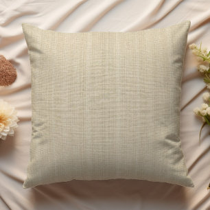 Cojín Decorativo Mínimo Modernista Beige Claro Arpillera 