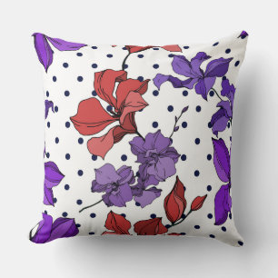 Cojín Decorativo Mínimo vintage lindo salvaje de dibujos de tinta f