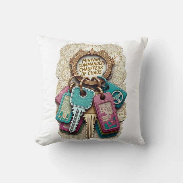 Cojín Decorativo Minivan Commander T Shirt, Chauffeur of Chaos Mug (Anverso)