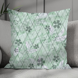 Cojín Decorativo Mint Green Vintage Inspiro Garden Diamond