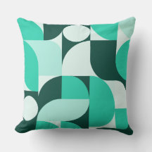 Mint Teal Geometric Composition