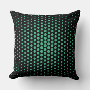 Cojín Decorativo Mint Techno Dots Modern Black