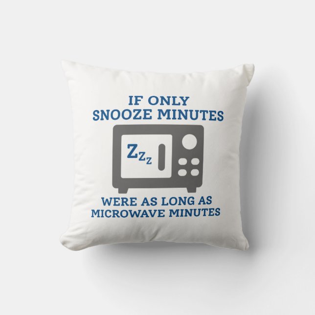 Cojín Decorativo Minutos de Snooze (Anverso)
