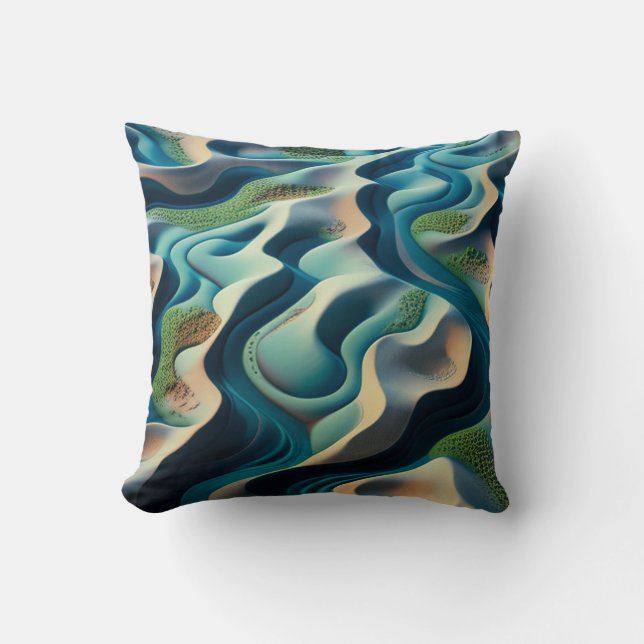 Cojín Decorativo Mirage Currents (Anverso)