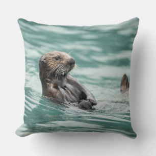 Cojín Decorativo Mirando el Otter marino
