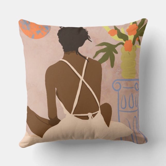 Cojín Decorativo Mirando hacia el abismo (Reverso )