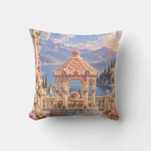 Cojín Decorativo Mirimar de Mazapán Gazebo Floral Palacio Lago Alpi
