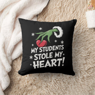 Cojín Decorativo Mis alumnos me robaron el corazón Xmas Navidad Pro