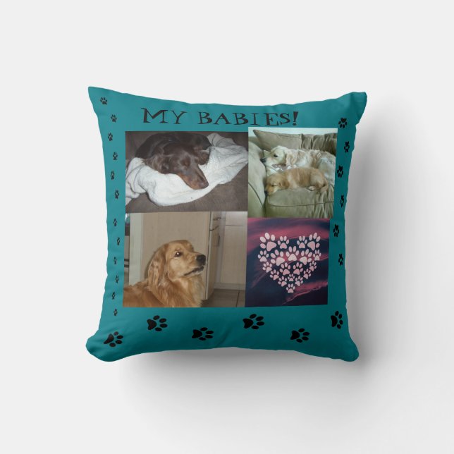 Cojín Decorativo Mis Bebés Preciosos (Anverso)