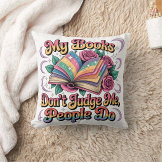 Cojín Decorativo Mis Libros No Me Juzgan...