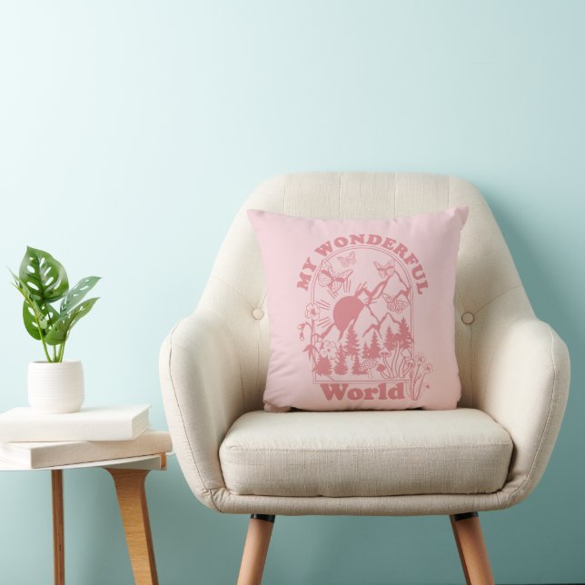Cojín Decorativo Mis maravillosas flores retro del mundo (Silla)
