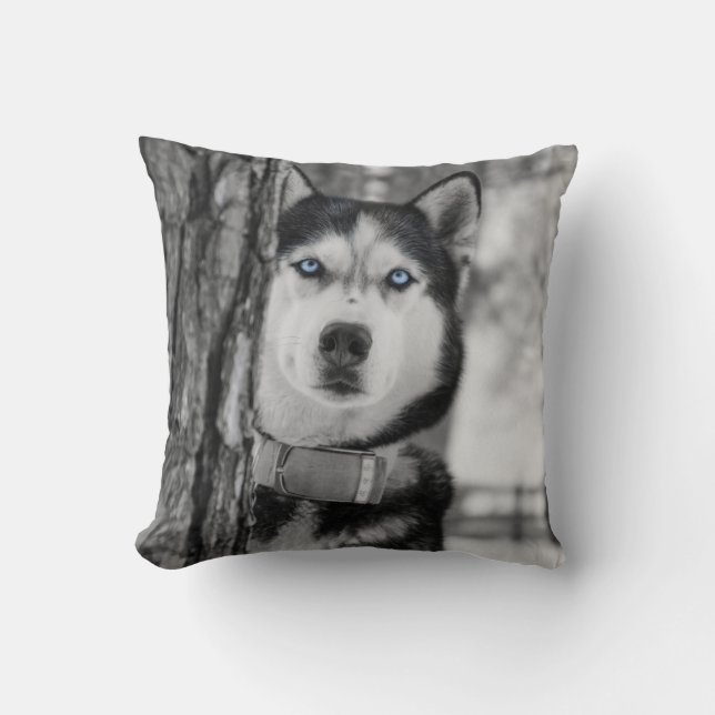 Cojín Decorativo Mis ojos azules bebés (Anverso)