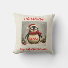 Cojín Decorativo Mis primeros Navidades, regalo personalizado, ping