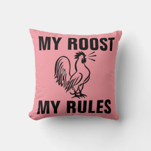 COJÍN DECORATIVO MIS ROOSTS ROOSTER DE MIS REGLAS
