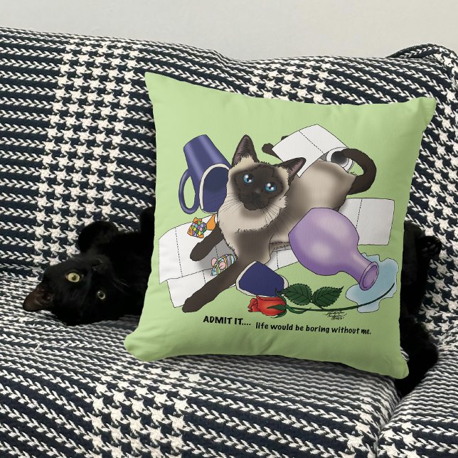 Cojín Decorativo Mischief Cat (Subido por el creador)