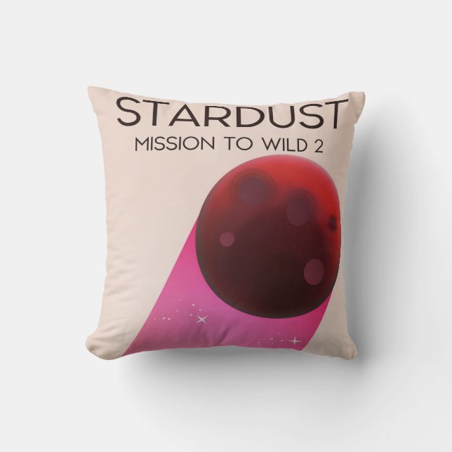 Cojín Decorativo Misión Stardust al cometa Wild 2 (Anverso)