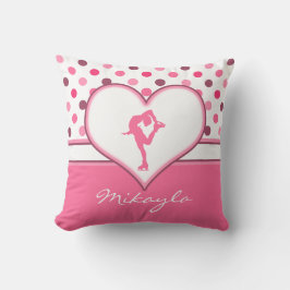 Cojín Decorativo Mismo porciones de los lunares de la cereza de