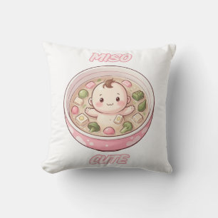 Cojín Decorativo Miso Cute Baby Print Arte caprichoso para el cua