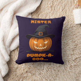 Cojín Decorativo Mister Pumpk-A-Boo Halloween Pumpkin