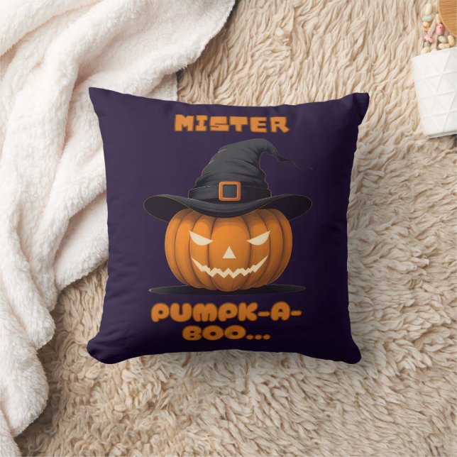 Cojín Decorativo Mister Pumpk-A-Boo Halloween Pumpkin (Manta)