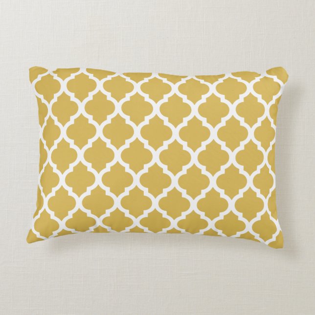 Cojín Decorativo Misterio Sunny Amarillo Tile Trellis (Reverso)