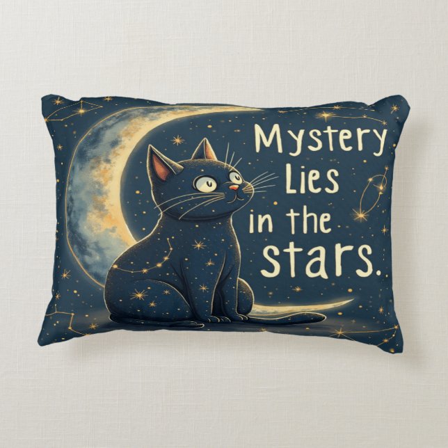 Cojín Decorativo Misterios en las estrellas - Cósmicos y místicos (Reverso)