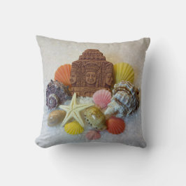 Cojín decorativo místico de los Seashells y de las