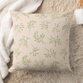 Cojín Decorativo Mistletoe Stripes Eggnog Green