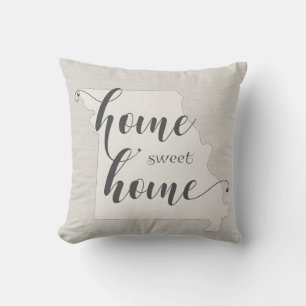 Cojín Decorativo Misuri - Hogar dulce hogar estilo burlap