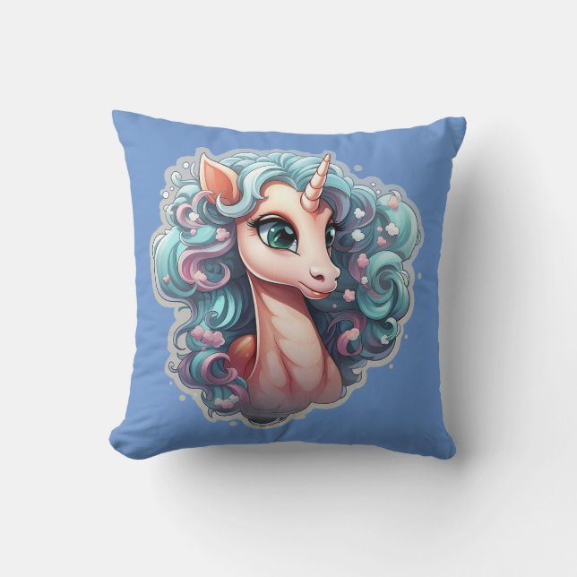 Cojín Decorativo 🌟 ✨ Mítica Unicornio ✨ 🌟 (Anverso)