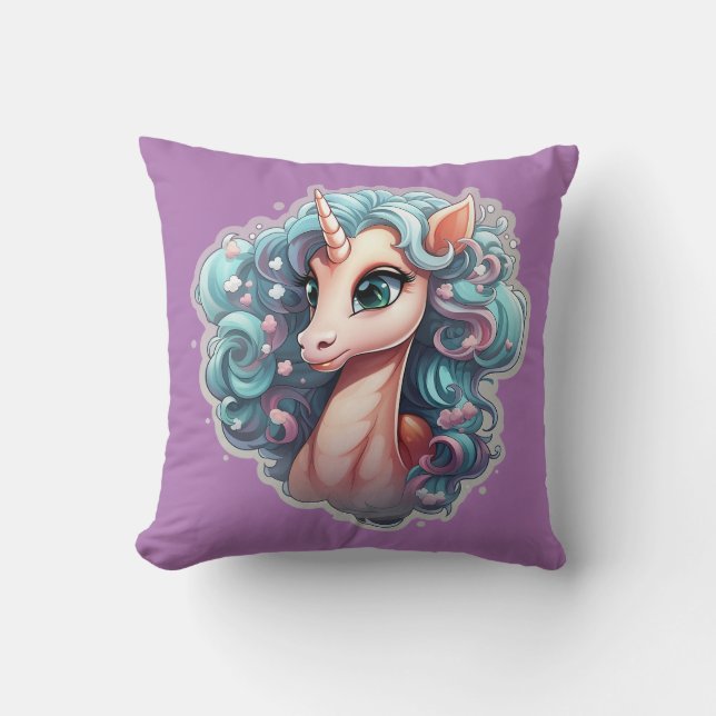 Cojín Decorativo 🌟 ✨ Mítica Unicornio ✨ 🌟 (Anverso)