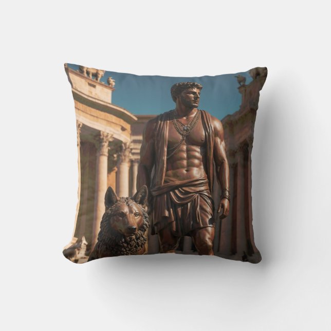 Cojín Decorativo Mitos y leyendas: Romulus y Remus (Anverso)