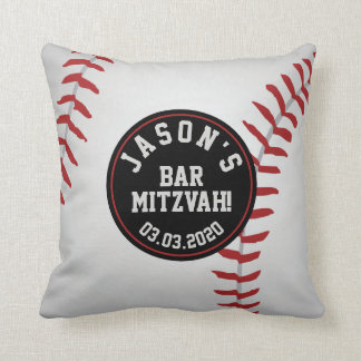 Cojín Decorativo Mitzvah, el bar de béisbol personalizado