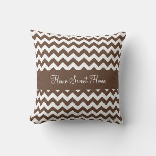 Cojín Decorativo Mocha Brown Chevron