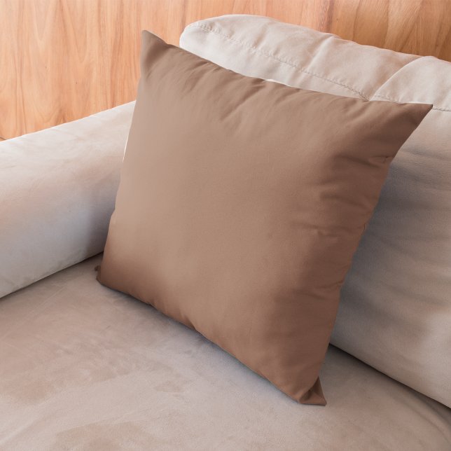 Cojín Decorativo Mocha Mousse Solid Brown (Subido por el creador)