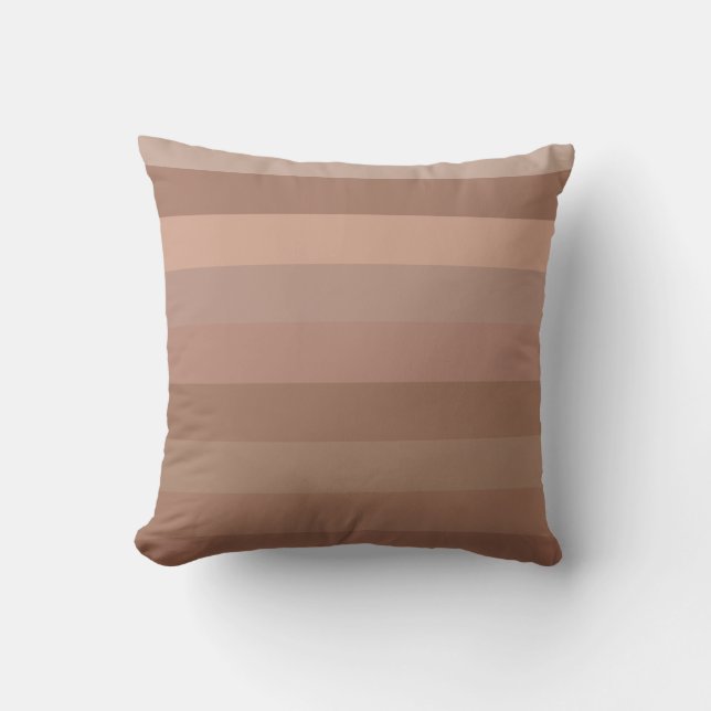 Cojín Decorativo Mocha Mousse Stripes (Anverso)