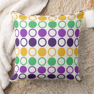Cojín Decorativo Mod Mardi Gras Lunares