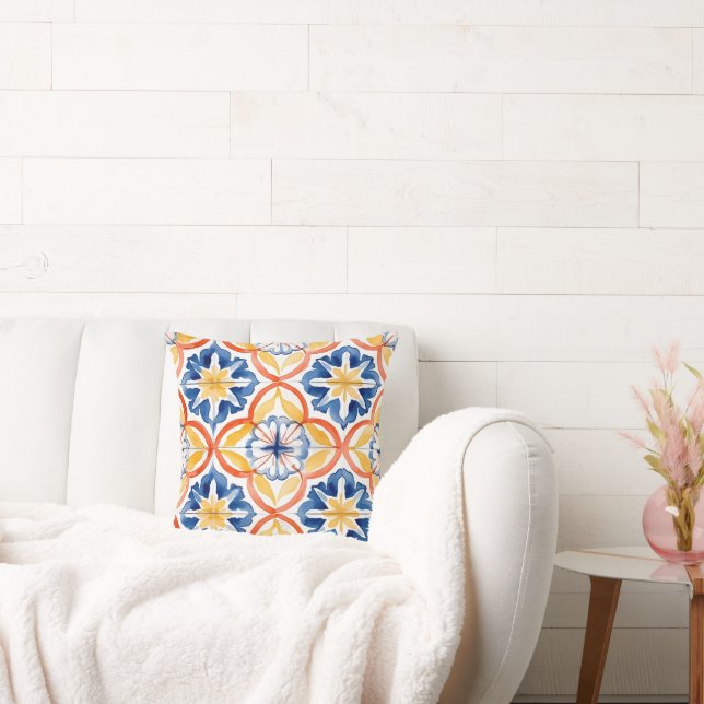 Cojín Decorativo Moda Boho Monogramada Accent Tile (Sofá)