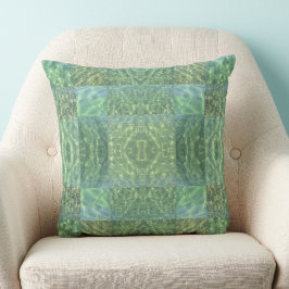 Cojín Decorativo Moda Boho Ocean Green y Seafoam