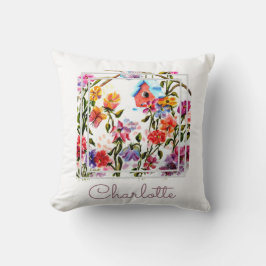 Cojín Decorativo Moda caprichosa de acuarela