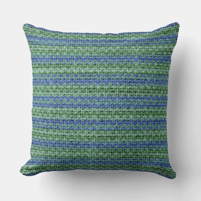 Cojín Decorativo Moda Chevron Burlap Rustic #11 (Anverso)